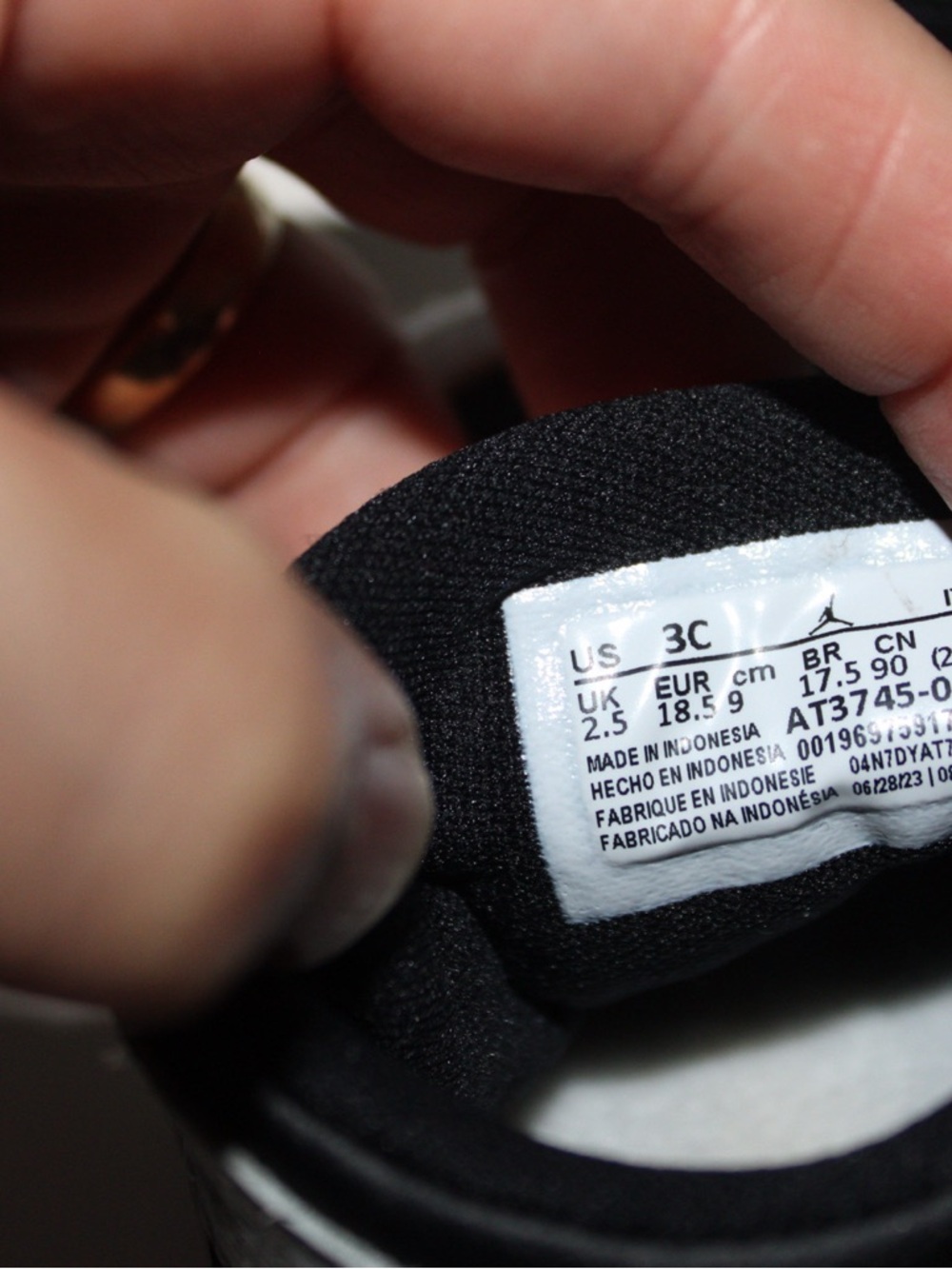 Nike Infant Kids' Walker Shoes in Black and White
